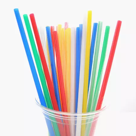 D:6mm Plastic Straight Straw (L:21cm) - D:6mm Plastic Straight Straw